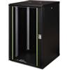 DIGITUS Armadio di rete - Rack da 19 pollici - 20U - 600 mm x 600 mm (LxP) - Profondità utile 450 mm - Montaggio a parete - Portata 100 kg - Porta in vetro di sicurezza - IP20 - Serie Unique - Nero