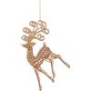 BIZZOTTO Addobbo Pendaglio Renna Oro Polietilene Decorazione Albero Natale