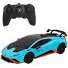 ColorBaby Lamborghini 46987 - Auto radiocomandata Huracan STO Blu con Scala 1:24 Nera per Bambini e Adulti