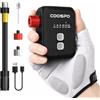 CooSpo Mini Pompa Elettrica per Bicicletta, max 120 PSI, diverse impostazioni predefinite disponibili, pompa ad aria con spegnimento automatico con valvole Presta/Schrader