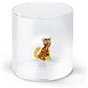 WD LifeStyle Bicchiere Vetro Borosilicato Cc 250 ml Decoro Gatto Tigrato