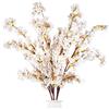 Sggvecsy Rami di fiori di ciliegio artificiali, 90,6 cm, rami di pesco in seta, steli alti per casa, matrimonio, tavolo, vaso, decorazione (3 pezzi, avorio)