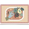 H&H Set 2 Tovagliette in Sughero Decoro Fiore 43x28 cm - Naturali, Resistenti e Antiscivolo, Ideali per Tavola, Cucina e Uso Quotidiano