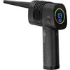 goobay 61667 Soffiatore elettrico/Pulizia di PC, tastiere, radiatori, divani, ecc. / Batteria ricaricabile da 2.000 mAh 35.000 giri/min fino a 90 minuti di funzionamento/Luce LED integrata