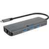 ICY BOX Docking Station USB-C (6 in 1) con 1 HDMI (4 K 60 Hz), 3 USB 3.2 HUB, 100 W Power Delivery, alluminio, Plug & Play, Windows & MacOS, IB-DK4034a-CPD