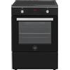LA GERMANIA SE664INE Cucina, Piano Induzione, Nero Opaco, Serie Futura, 4 Zone a induzione, Forno Elettrico Multifunzione, 60x60 cm, Nuova Classe A