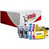 KIT 5 CARTUCCE XL COMPATIBILI CON BROTHER LC-422XL LC422XLVAL NERO+COLORI - NO-NAME