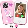 CHAKEYAKE Telefono per Bambini 4G Sbloccato, Smartphone per Bambini con Doppia Fotocamera, Schermo Touch HD 2.8, Lettore MP3, Torcia, Giochi Educativi, Regalo per Bambini e Bambine 3-12 Anni