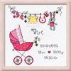 RIOLIS - E' una femmina! 1417, Punto croce 20x20, Punto croce kit da ricamare, Disegni da ricamare, Embroidery kit, Kit ricamo punto croce