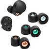 YieJoya Auricolari in schiuma di memoria per Sony WF-1000XM4, ricambio Sony Ear Piece Foam Tips per WF-1000XM4 Fit Charging Case (superficie opaca, 3 paia, SML)