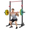 VEVOR Attrezzatura Multifunzionale per Panca Power Rack con Ganci a J Regolabili a 28 Livelli, Allenamento della Forza per 362 kg, Palestra Domestica per Squat con Bilanciere, Sollevamento Pesi