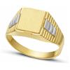 Gioielleria Lucchese Oro Anello Uomo Oro Bianco Giallo GL102376