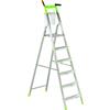 SVELT Scala doppia in alluminio a un tronco di salita, ideale per utilizzo domestico, portata kg 100, Modello Vetta 5 gradini