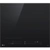 LG CI7Z2435BA Piano cottura induzione 60cm, Potenza 2,5 ~ 7,4kW , 4 zone, 2 flex, Power Shift, Wi-Fi, Controlli indipendenti , Nero Schott