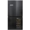 NEVADA NNW180-600T-B Frigorifero Nero da 90cm, con cantinetta 34 Bottiglie, 4 PORTE, 600 Litri, 3 TEMPERATURE, Classe energetica E