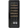 Nevada NVD90-24S-BLACK Vinum Design Cantina vino, Monotemperatura, 24 Bottiglie, CLASSE F, Colore Nero