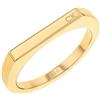 CALVIN KLEIN Anello donna in acciaio dorato