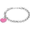 ALFIERI & ST. JOHN 925 Bracciale cuore in argento con cuore fucsia