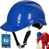KOTARBAU® Elmetto Antinfortunistica - Plastica - Blu - Casco da Lavoro - Regolabile - Casco Cantiere - con Sottogola - Caschetto Cantiere - Sicurezza