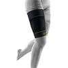 Bauerfeind, 1 Paio di Fasce a compressione per cosce, Unisex, Indossabili a destra e sinistra, Per sport con la palla e sport di resistenza, Rafforzamento della muscolatura, Taglia XL, Corta, Nero, 29345721700024