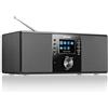 Karcher DAB 7000i - Radio internet stereo (DAB+ / FM, WLAN e Bluetooth, display a colori, USB, ingresso AUX, 14 Watt, sveglia, presa per cuffie, radio digitale con telecomando incluso)