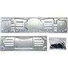 Cora 000116008 Set Portatarga 99, Alluminio Anteriore e Posteriore con Kit Fissaggio