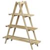 Outsunny Portapiante Verticale 3 Livelli a Doghe in Abete, 100x36x112 cm, Color Legno | Aosom Italy