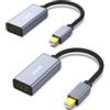 BENFEI Adattatore Mini DisplayPort (Thunderbolt 2) a HDMI 4k, 2 Confezione Unidirezionale Mini DisplayPort Computer a HDMI Monitor Per MacBook Air/Pro Microsoft Surface Pro/Dock Monitor Proiettore