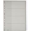 Leitz 12750000 - Foglio per indice in plastica, formato A5, 12 fogli, colore: grigio, in polipropilene 20 Sheets Grigio