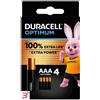 DURACELL ITALY SRL DURACELL OPTIMUM AAA B4 4 PILE BLISTER