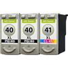 TonerPartner La confezione multipla compatibile con Canon 0615B001 / PG-40 include 3 cartucce per testine di stampa