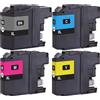 TonerPartner La confezione multipla compatibile con Brother LC-12EBK contiene 4 cartucce d'inchiostro