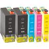 TonerPartner La confezione multipla compatibile con Epson C13T13014010 / T1301 include 5 cartucce d'inchiostro