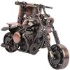 FOXCUP Portapenne per moto, modello di moto vintage fatto a mano, ruota mobile, decorazione del desktop, per la decorazione della scrivaniaDecorazioni per la casa desktop da ufficio, come