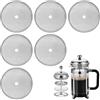 6 filtri di ricambio in acciaio inox per caffettiera, filtro a rete da 1000 ml, per caffettiera, 350 ml
