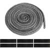 Bubuny Guarnizione Stufa a Legna 8mm x 3M, Corda in Fibra di Vetro per Camino e Stufa a Pellet, Guarnizione Termica per Porta Stufa, Guarniziona per Camini e Vetri Stufa