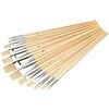 Silverline 633927 Set di Pennelli a Punta Piatta, 1-12 mm, 12 Pezzi