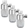 GBKDQQ 3 filtri dell'acqua per doccia, prefiltro per sistema idrico, 1/2 pollici, filtro anticalcare in acciaio inox da 40 μm, filtra efficacemente le impurità per toilette/lavatrice/rubinetto