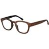Eyekepper Occhiali da Lettura - Stile Vintage Professore Primavera Cerniere Aste - Anti-Marrone +0.50