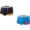 BIATWOWR Boxer da uomo in bambù morbido a vita bassa boxer slip uomo ad asciugatura rapida sacchetto gamba corta pacchetto, Confezione da 2: multicolore 02, 3XL