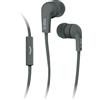 SBS Auricolari stereo leggeri, cavo piatto antigroviglio, connettore jack universale per smartphone e tablet Samsung, Xiaomi, Oppo, Huawei, microfono integrato, per musica e chiamate, nero