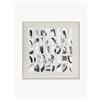 Agave Quadro dipinto a mano con cornice in legno Peirce