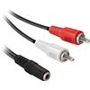 SBS EKON 24645 CAVO F/M JACK/2RCA 0,3M