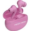 MUSIC HERO SBS MHTWSBEATBTNORP AURICOLARI TWS CASE 200MAH ROSA