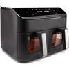 HIGO FA81 FRIGGITRICE AD ARIA CON 2 CASSETTI DA 4,5LT 1700W