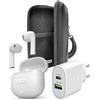 SBS KITSBS2023 AUDIO & CHARGE KIT AURICOLARI TWS + ALIM.20W + POCHETTE
