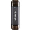 Transcend SSD esterno Transcend ESD310C Tecnologia Thunderbolt 1 TB Da USB tipo A a C 3.2 Gen 2x2 Nero [TS1TESD310C]