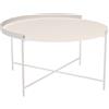 Houe - Tavolino Edge - Bianco - Acciaio termolaccato - Designer Roee Magdassi