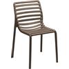 NARDI - Set di 6 sedie impilabili Doga - Marrone - Resina in fibra di vetro - Designer Raffaello Galiotto