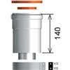 Ariston Kit scarico coassiale Ariston partenza verticale 3318008 : Dimensione - 60/100, Disponibilità - A magazzino, Finitura - Bianco